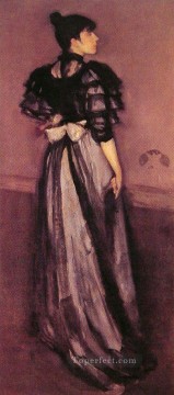 James Oil Painting - Mother of Pearl and Silver The Andalusian James Abbott McNeill Whistler